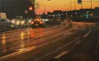 Łukasz Jacek, Ulica, 2016, 2016, olej, płótno