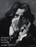 The Krasnals, Głupota robi furorę w świecie - Oskar Wilde z cyklu "GoodFellas", 2015, 2015, olej, płótno