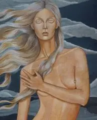 Katarzyna Kołtan, Lea, 2016, 2016, tempera żółtkowa, płyta