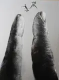 Sławomir Wojtkiewicz, Palce Paolo, 2016, 2016, akryl, płótno
