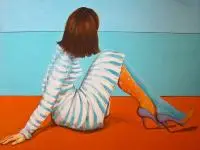 Renata Magda, Summer time, 2016, 2016, akryl, płótno