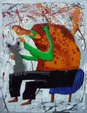 Rafał Bojdys, Podrap mnie za uchem, 2014, 2014, akryl, płótno
