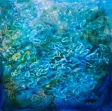 Hanna Rozpara, Mgławica, 2016, 2016, akryl, płótno