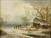 Cölestin Brügner, Pejzaż, olej, płótno dublowane, 13