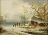 Cölestin Brügner, Pejzaż, olej, płótno dublowane, 13