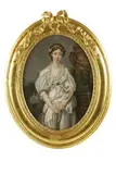 Jean Baptiste Pastier, Rozbity dzban, wg Jean Baptiste Greuze (1725-1805) farby emalierskie, porcelana