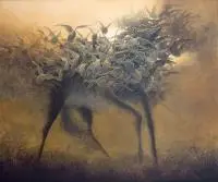 Zdzisław Beksiński, Bez tytułu, 1979, 1979, olej, płyta