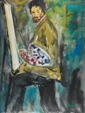 Eugeniusz Eibisch, Mój przyjaciel malarz Nuccio, olej