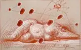 Geometria plam niebieskich, 1691 (1991 r.) by Franciszek Starowieyski, pastel, papier, 30, sold Oct 2016