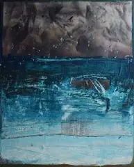 Piotr Trusik, Struktura a faktura, 2015, 2015, olej, płótno