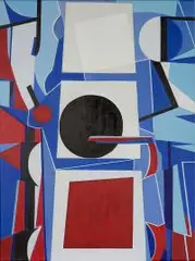 Filip Leoniak, Trzy kwadraty, 2015, 2015, akryl, płótno