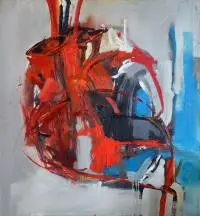 Paweł Czerwiński, Serce, 2014, 2014, akryl, olej, płótno