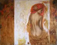 Olga Pelipas, Alegoria jesieni, 2016, 2016, akryl, płótno