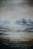 Andrzej Fronczak, Białe miasto, 2016, 2016, technika własna, płótno