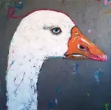 Karolina Kucharska, Panna Gąska, 2016, 2016, akryl, płótno