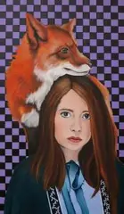 Karolina Fox, Foxy Lady, 2016, 2016, akryl, płótno