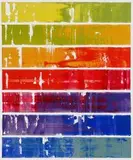 Bartek Pszon, Abstract lines VI, 2015, 2015, olej, płótno