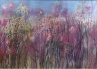 Zbysław Maciejewski, Łąka, pastel, papier