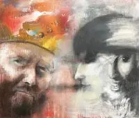 Bez tytułu by Kazimierz Kalkowski, technika mieszana, papier, sold Sep 2016