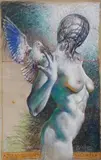 Aleksander Korman, Zły dzień, 2013, 2013, pastel, karton