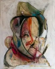 Mateusz Rybka, Wewnętrzne relacje, 2016, 2016, technika mieszana, płótno
