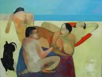 Arkadiusz Wesołowski, Czwórka, 2013, 2013, olej, płótno