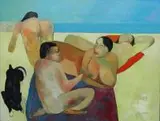 Arkadiusz Wesołowski, Czwórka, 2013, 2013, olej, płótno