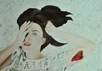 Motyl, 2015 by Dorota Szurc, 2015, olej, płótno, sold Sep 2016
