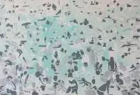 Magdalena Pela, Bez tytułu z cyklu Plaża, 2016, 2016, akryl, płótno