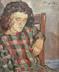 Mela Muter, Portret dziewczyny, około 1920 r., olej, płótno