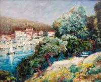 Erwin Czerwenka, Wyspa Rab, 1929 r., 1929, olej, płótno