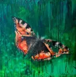 Łukasz Szymerkowski, Motyl, 2016, 2016, olej, panel malarskim