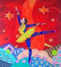 Damian Cosma, Shining Star ?, 2016, 2016, akryl, płótno