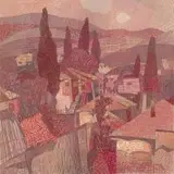 Artem Smorodin, W godziny zachodu, 2016, 2016, linoryt, papier, 60