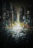 Andrzej Fronczak, Nocte ambulare, 2016, 2016, technika własna, płótno