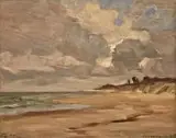 Czesław Znamierowski, Połonga, 1957 r., 1957, olej, tektura, 26, 5 c 32