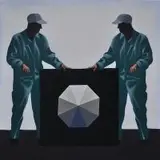 Dariusz Milczarek, Odbicie z serii "Mechanika pracy", 2014, 2014, tempera żółtkowa, płótno