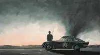 A tornado is coming, 2015 by Łukasz Ratajczyk, 2015, olej, płótno, sold Jun 2016