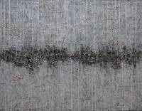 Tomasz Mistak, Pomarańczowy horyzont zdarzeń, 2016, 2016, akryl, płótno