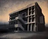 Joanna Pałys, Element Modernistyczny - Kadr 19, 2015, 2015, akryl, płótno