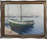 Soter Jaxa-Małachowski, Port w Gdyni, gwasz, papier