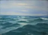 Morze by Soter Jaxa-Małachowski, gwasz, papier, sold Jun 2016