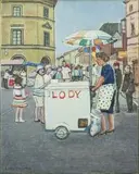 Lucyna Patalita, Plac Wolnica, olej, płótno
