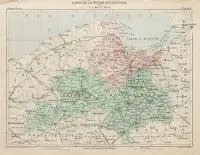 Carte de la Prusse Occidentale by Victor Malte-Brun, Mapa Prus, Paryż, sold Jun 2016