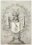 Andreas Stech, Herb rodu Engelke, miedzioryt, wym. arkusza 29