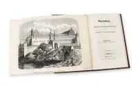August Witt, Marienburg, das Haupthaus des deutschen Ritter-Ordens, wyd. Wilhelm Koch, Królewiec, 1854 r. 127 stron, 2 rozkładane tablice z widokami elewacji i wnętrza zamku w Malborku; stan zachowania dobry, drobne plamki na poszczególnych stronach