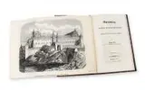 August Witt, Marienburg, das Haupthaus des deutschen Ritter-Ordens, wyd. Wilhelm Koch, Królewiec, 1854 r. 127 stron, 2 rozkładane tablice z widokami elewacji i wnętrza zamku w Malborku; stan zachowania dobry, drobne plamki na poszczególnych stronach