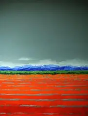 Piotr Majewski, Prymitywny pejzaż VIII, 2014, 2014, akryl, płótno