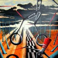 Piotr Ignacy Kopczyński, Fourth DIMENSION REACHED, 2016, 2016, olej, akryl, płyta