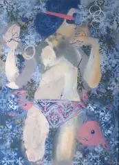 Dawid Majgat, Nadzieja, 2016, 2016, akryl, spray, płótno